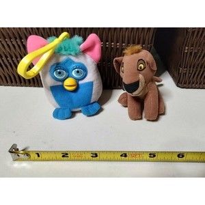 Vintage McDonald's Happy Meal Toys Lion King Simba's Pride Furby Plush Keychain